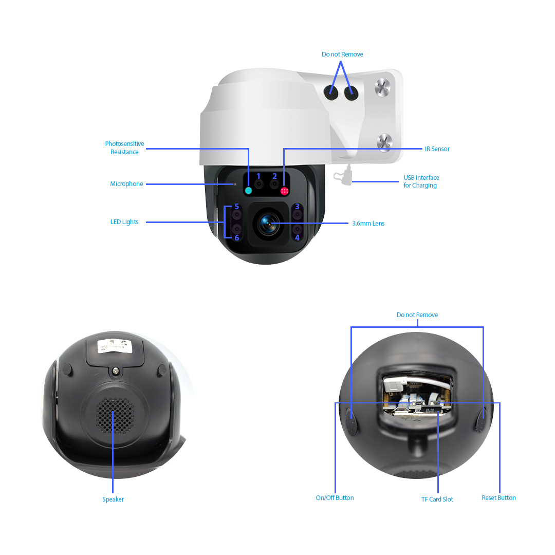 Low-Power High-Definition Camera WiFi Network Infrared Night Vision Camera Human Body Induction Camera Long Standby Driving Record 